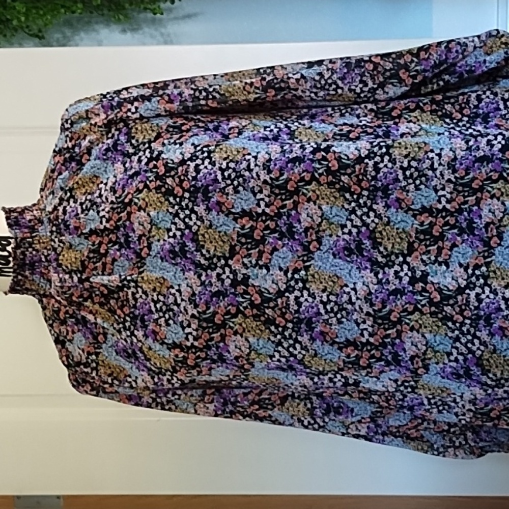 Vintage-Style Boho Floral Mini Dress